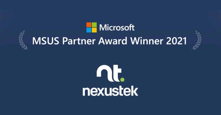 NexusTek Honored with Microsoft US Partner Award